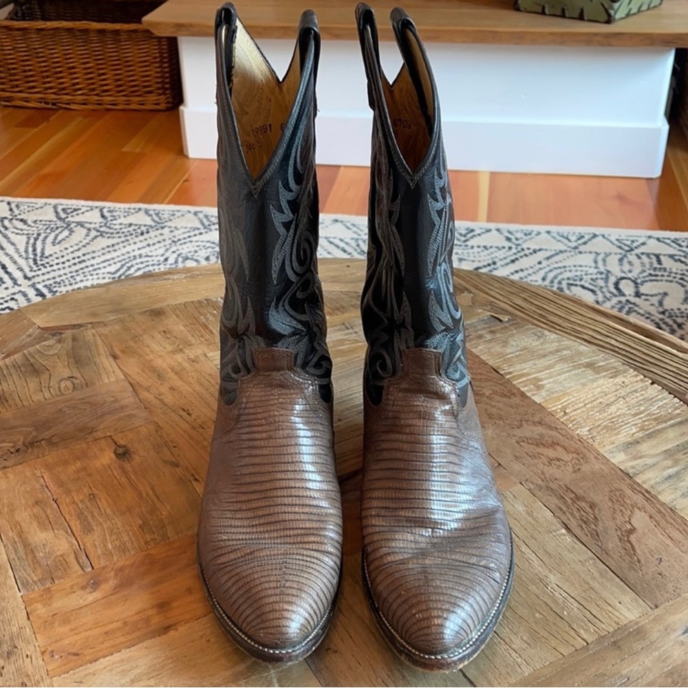 Dan Post lizard skin cowboy boots